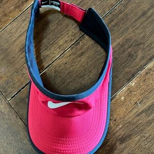 Nike Kids Red and Black Visor
